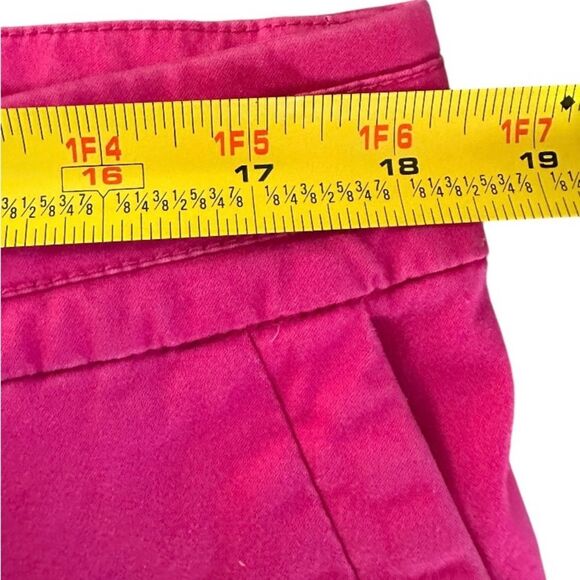 JM Collection Women's Pink Cropped Pants w Gold Button Detail. Size 14 - Picture 5 of 8